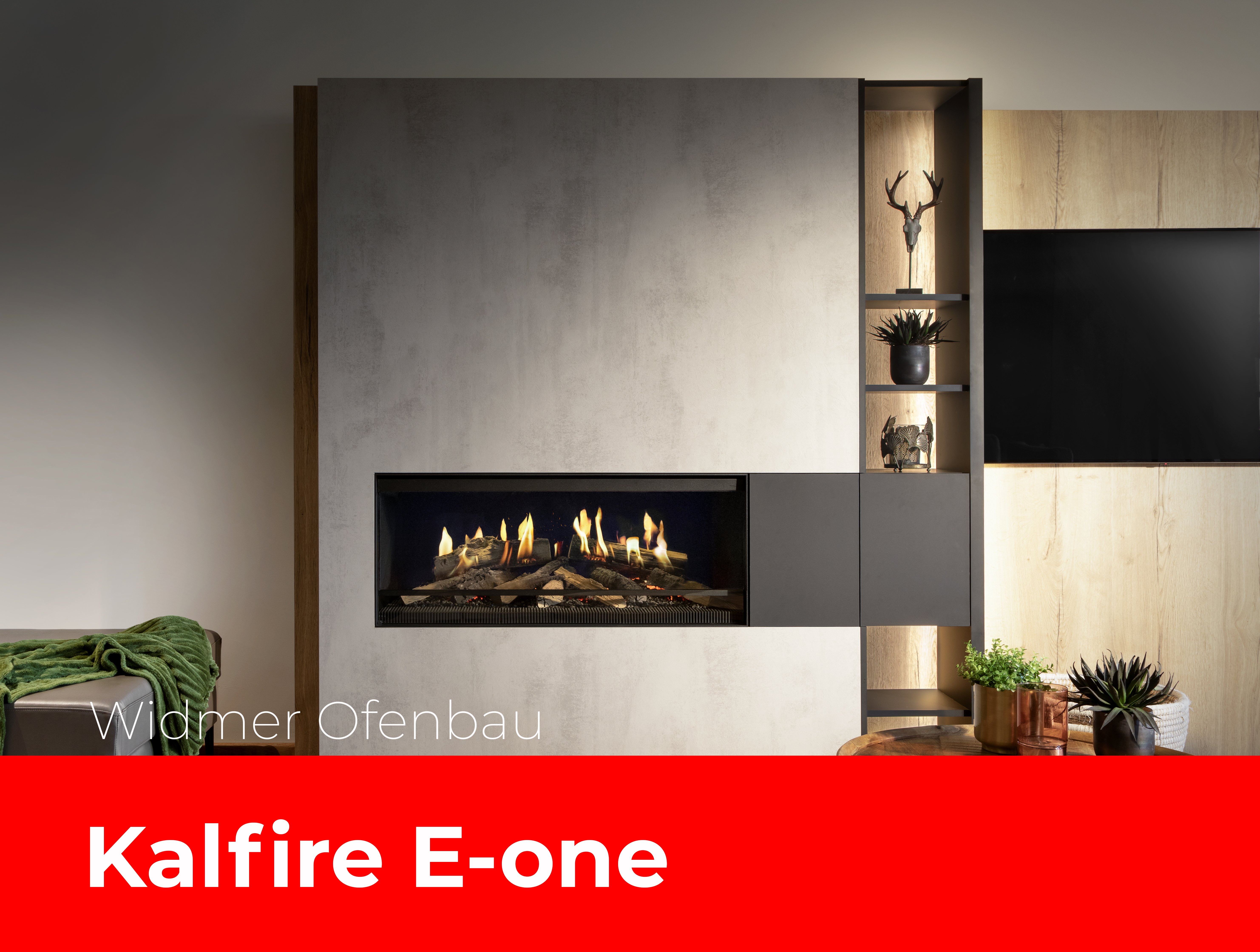 Kalfire e-one F im Wohnzimmer