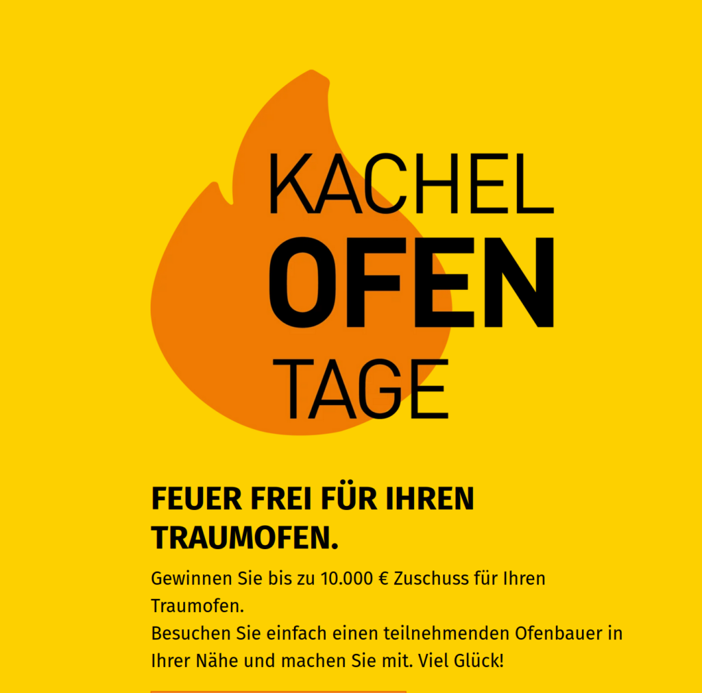 Kachelofentage 2026 bei Widmer Ofenbau in Ostrach